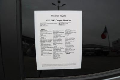 2025 GMC Canyon 2WD Elevation