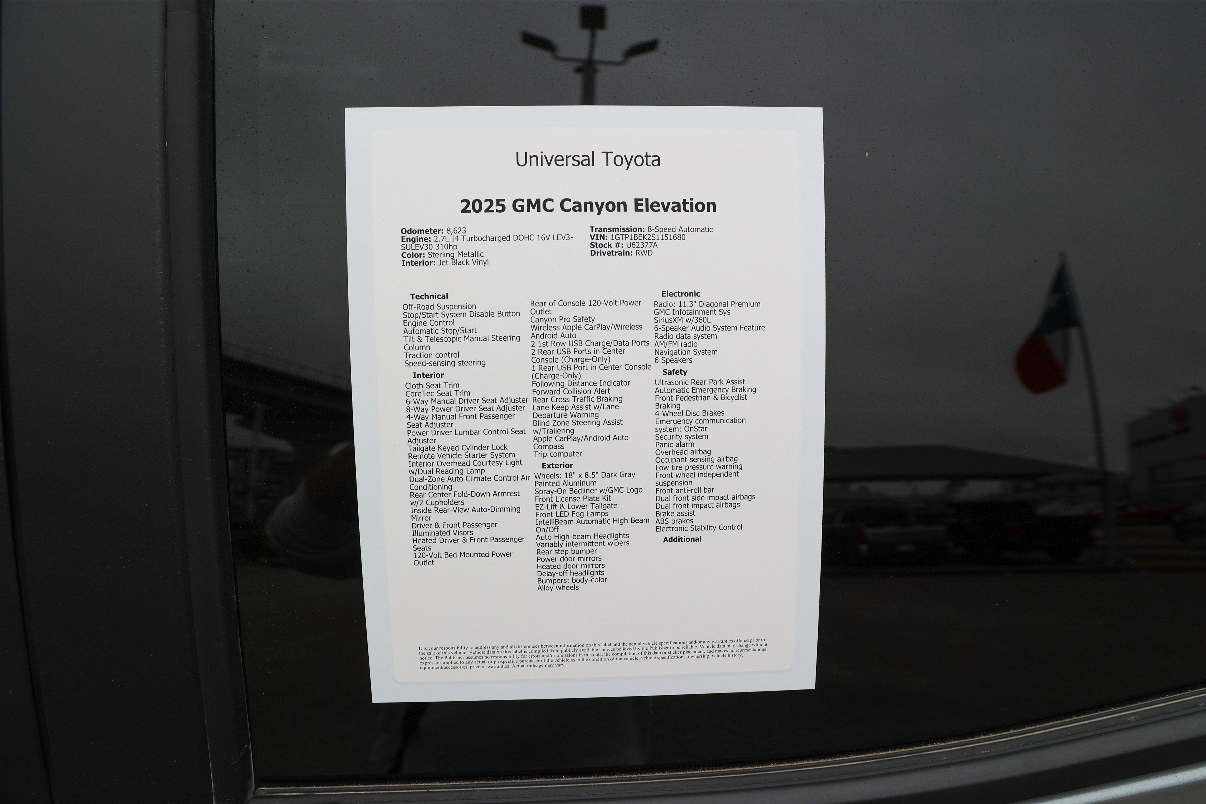 2025 GMC Canyon 2WD Elevation