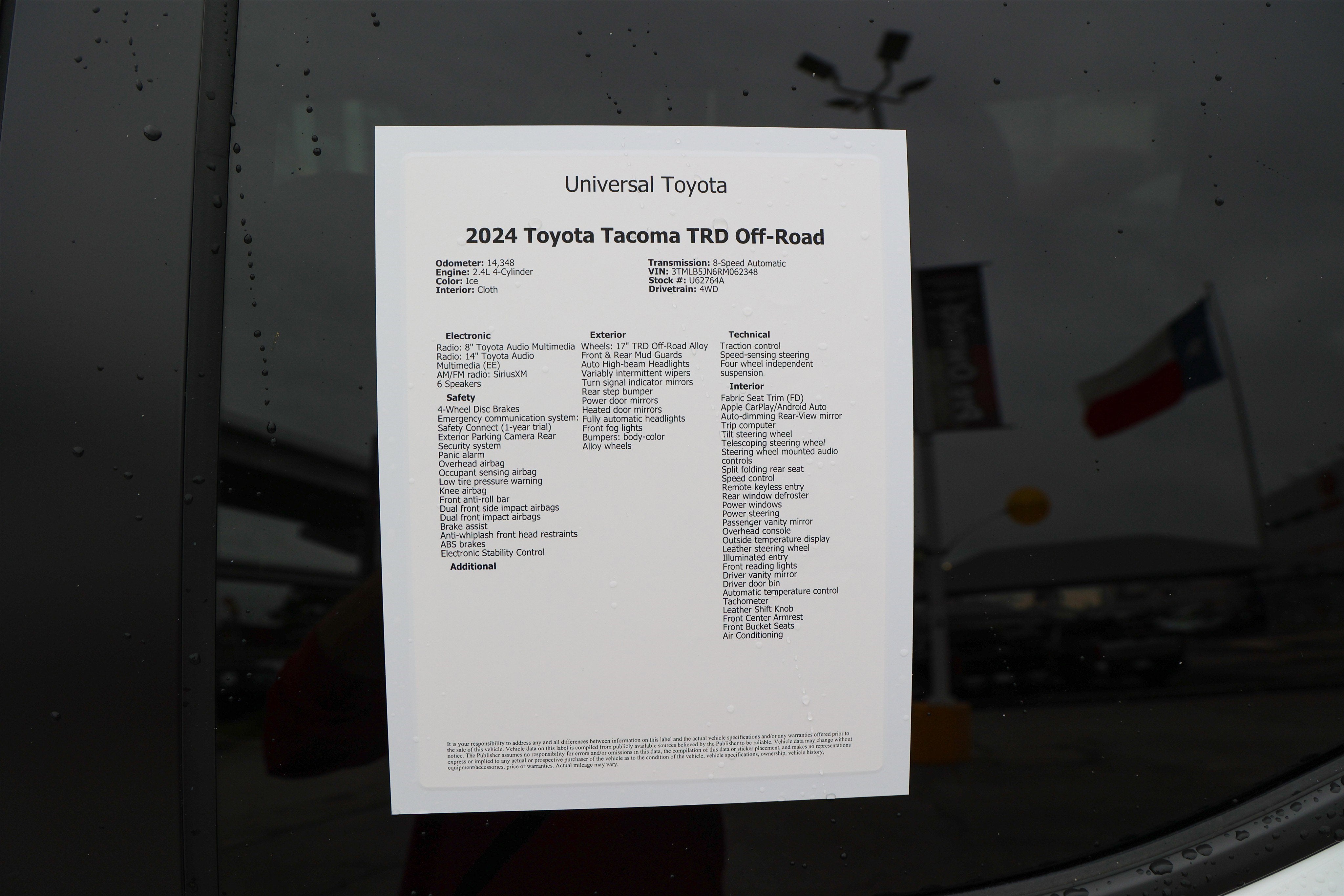 2024 Toyota TACOMA TRD OFFRD TRD Off Road