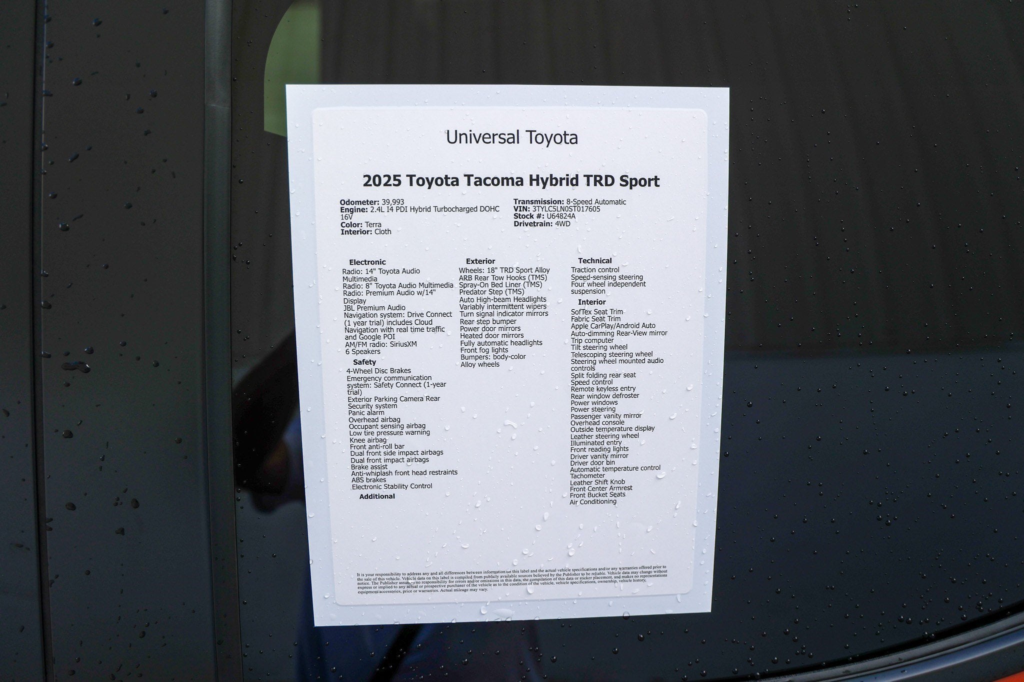 2025 Toyota Tacoma i-FORCE MAX TRD Sport Hybrid