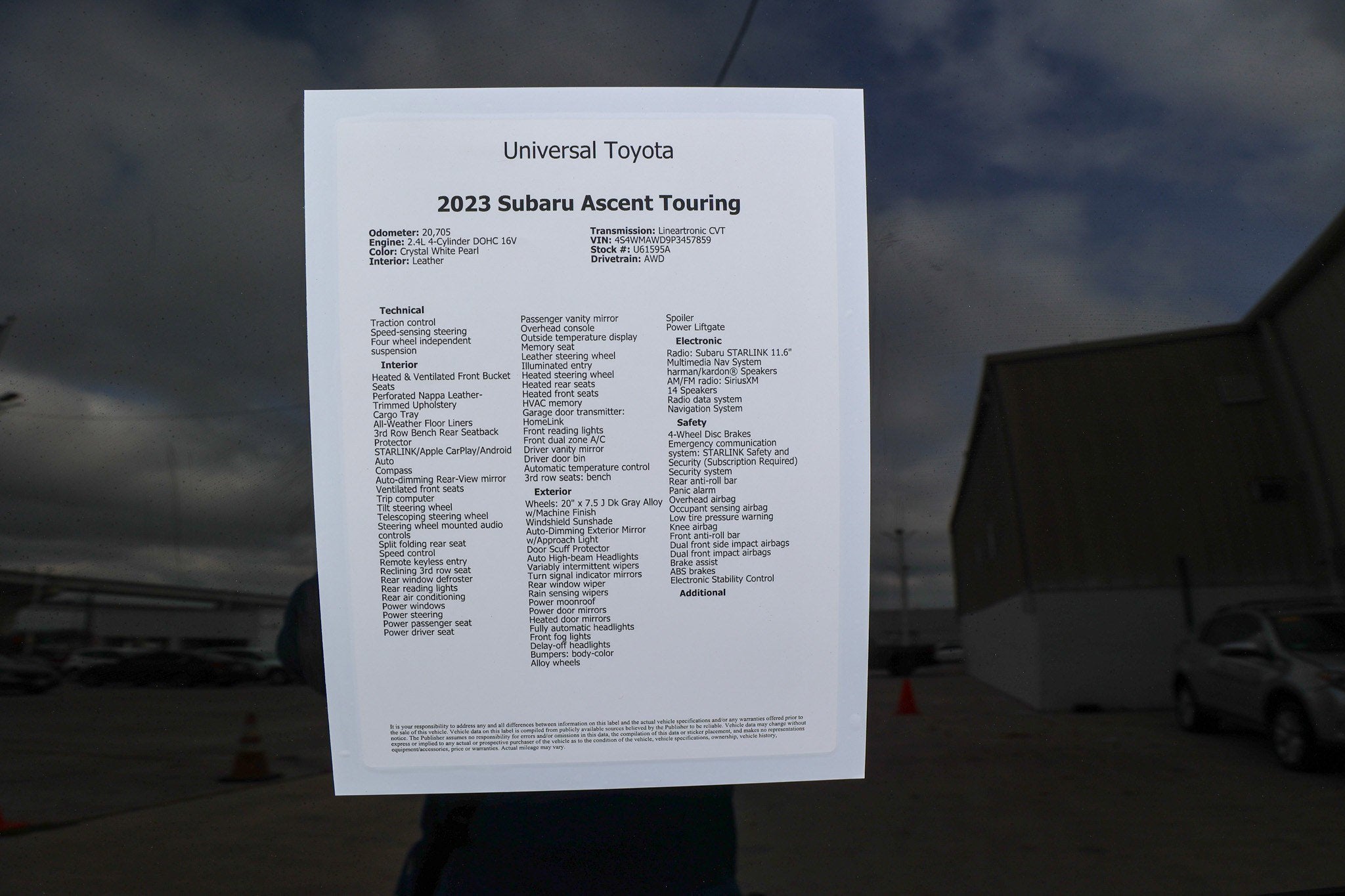 2023 Subaru Ascent Touring