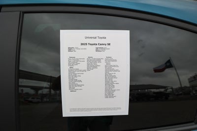 2025 Toyota CAMRY SE