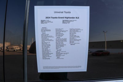 2024 Toyota Grand Highlander XLE