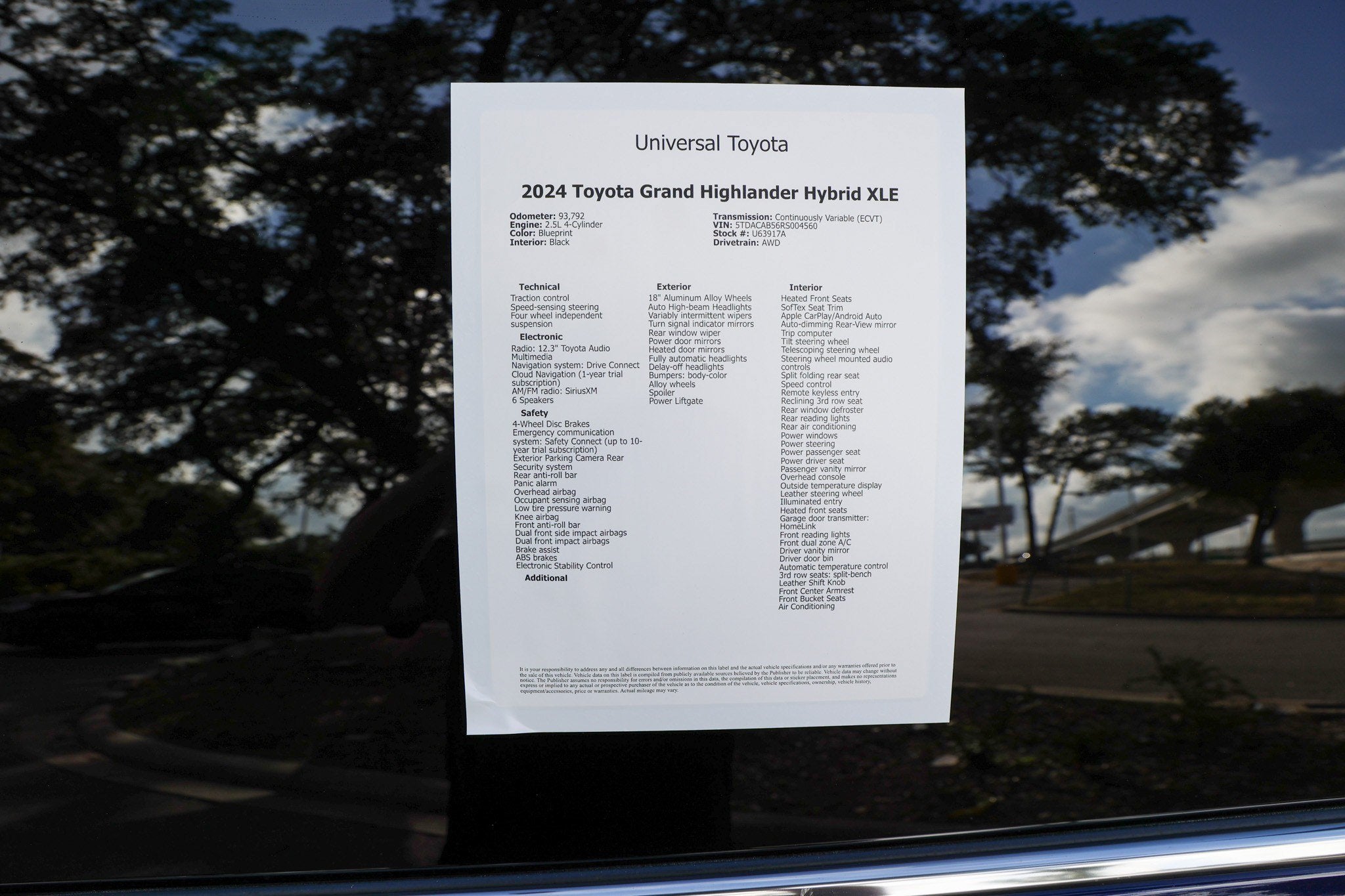 2024 Toyota Grand Highlander Hybrid Hybrid XLE