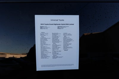 2024 Toyota GRAND HIGHLANDER HV Hybrid MAX Platinum