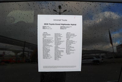 2026 Toyota Grand Highlander Hybrid MAX Platinum