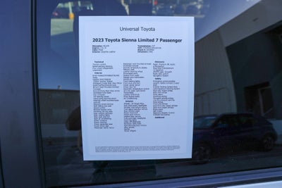 2023 Toyota SIENNA LIMITED Limited
