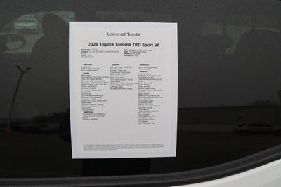 2021 Toyota TACOMA TRD SPORT TRD Sport