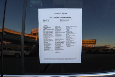 2022 Toyota Tundra Limited