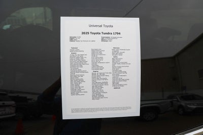2025 Toyota TUNDRA 4X4 1794 Edition