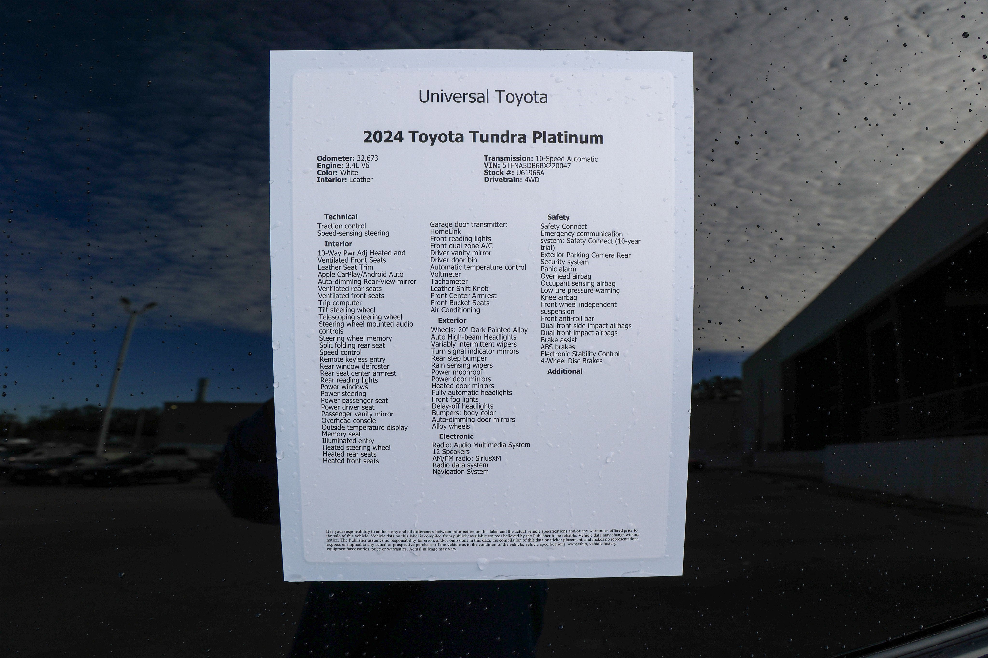 2024 Toyota TUNDRA 4X4 Platinum