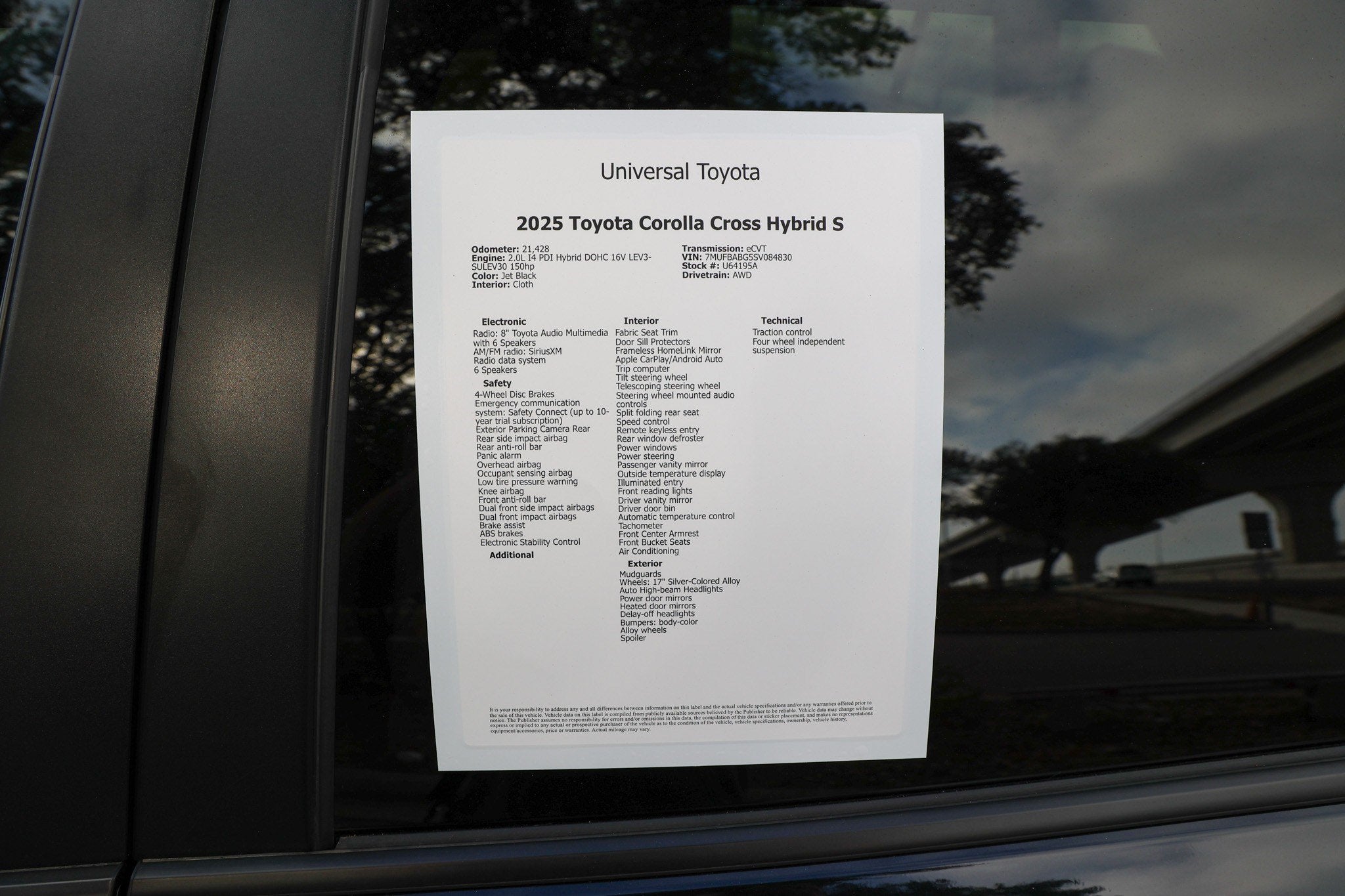 2025 Toyota Corolla Cross Hybrid Hybrid S
