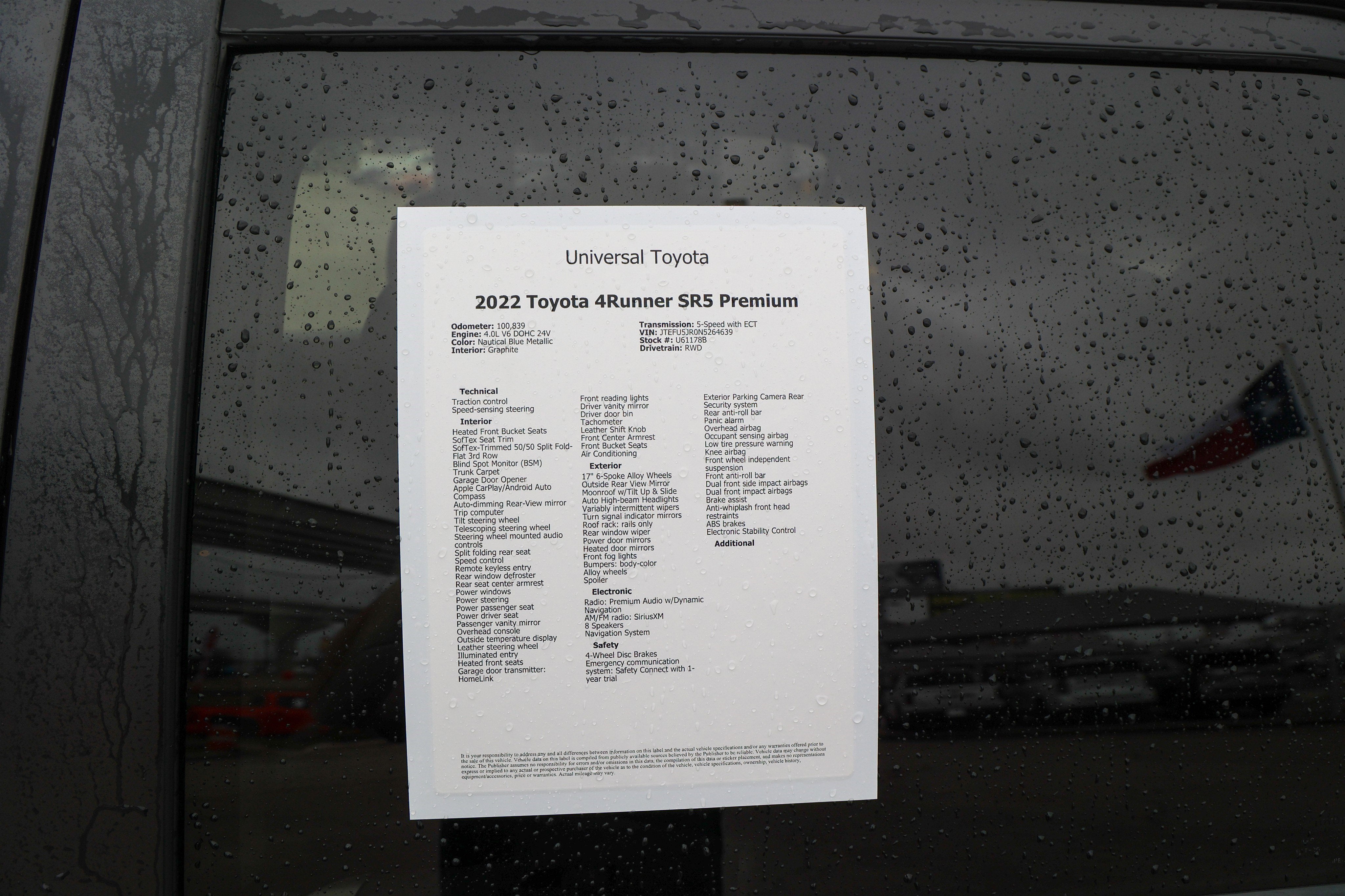 2022 Toyota 4RUNNER SR5 Premium