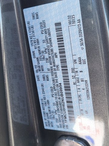 2022 Ford Escape SEL