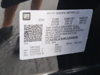 2024 Chevrolet Traverse FWD RS