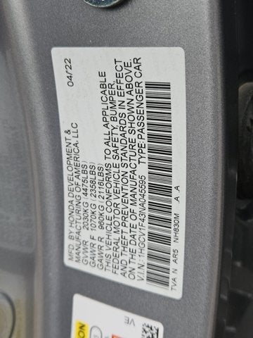 2022 Honda Accord Sedan Sport SE