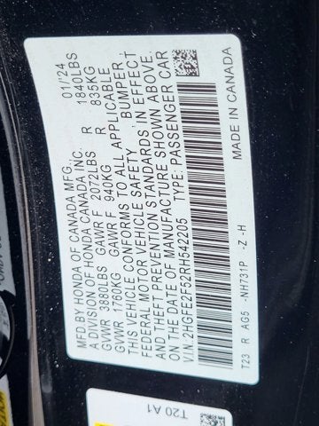 2024 Honda Civic Sedan Sport