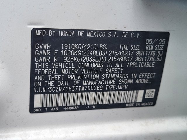 2026 Honda HR-V LX