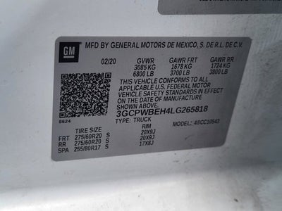 2020 Chevrolet Silverado 1500 Custom