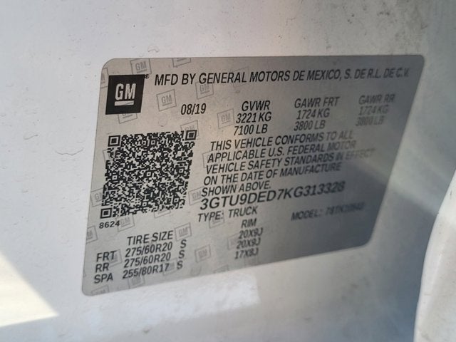 2019 GMC Sierra 1500 SLT