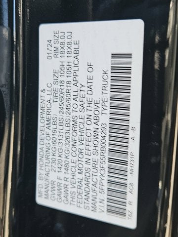 2024 Honda Ridgeline RTL