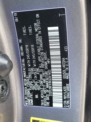2019 Toyota Highlander LIMITED PLATINU