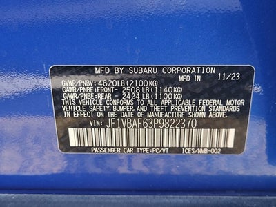2023 Subaru WRX Premium