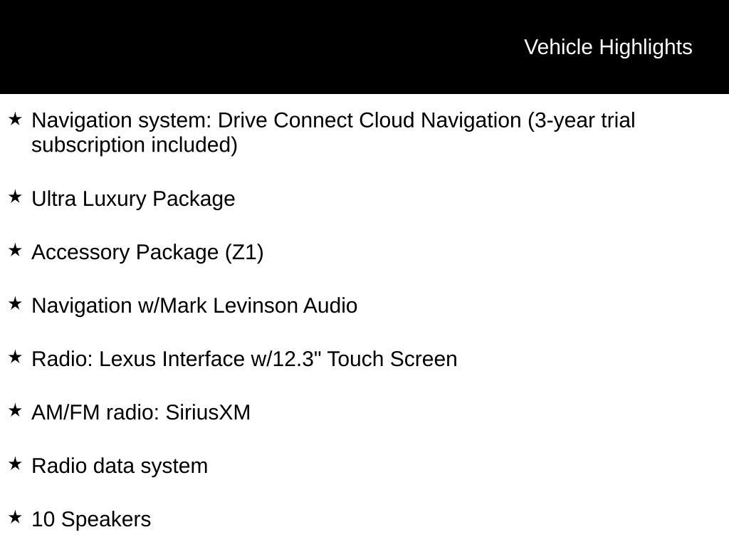2025 Lexus ES 350 Ultra Luxury