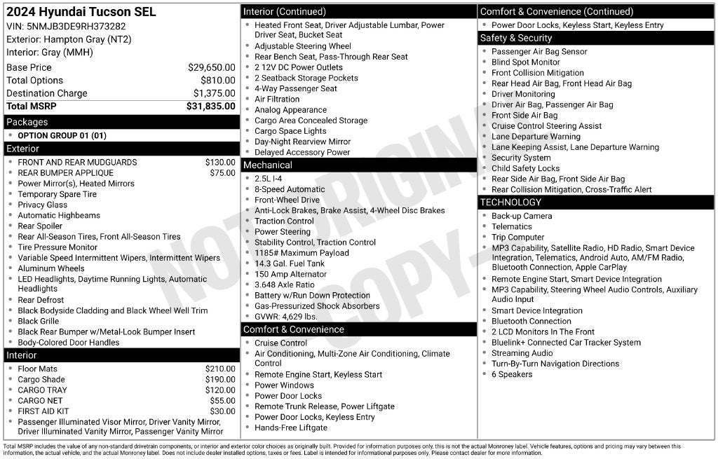 2024 Hyundai Tucson SEL