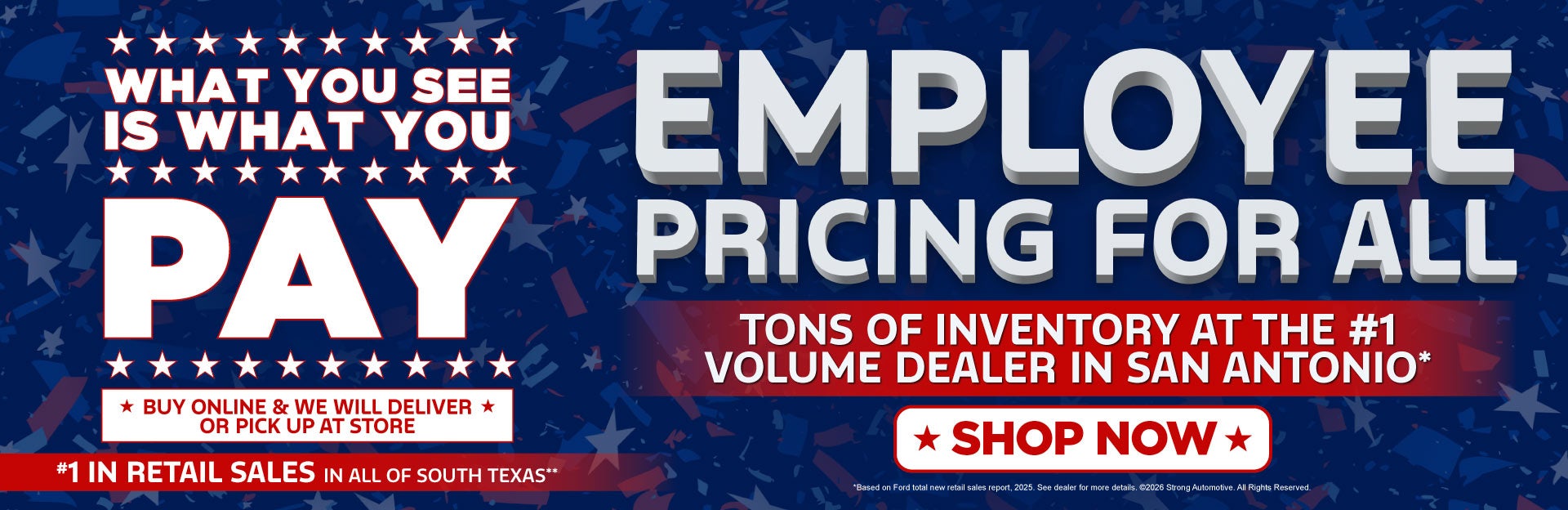 EMPLOYEE PRICING FOR ALL