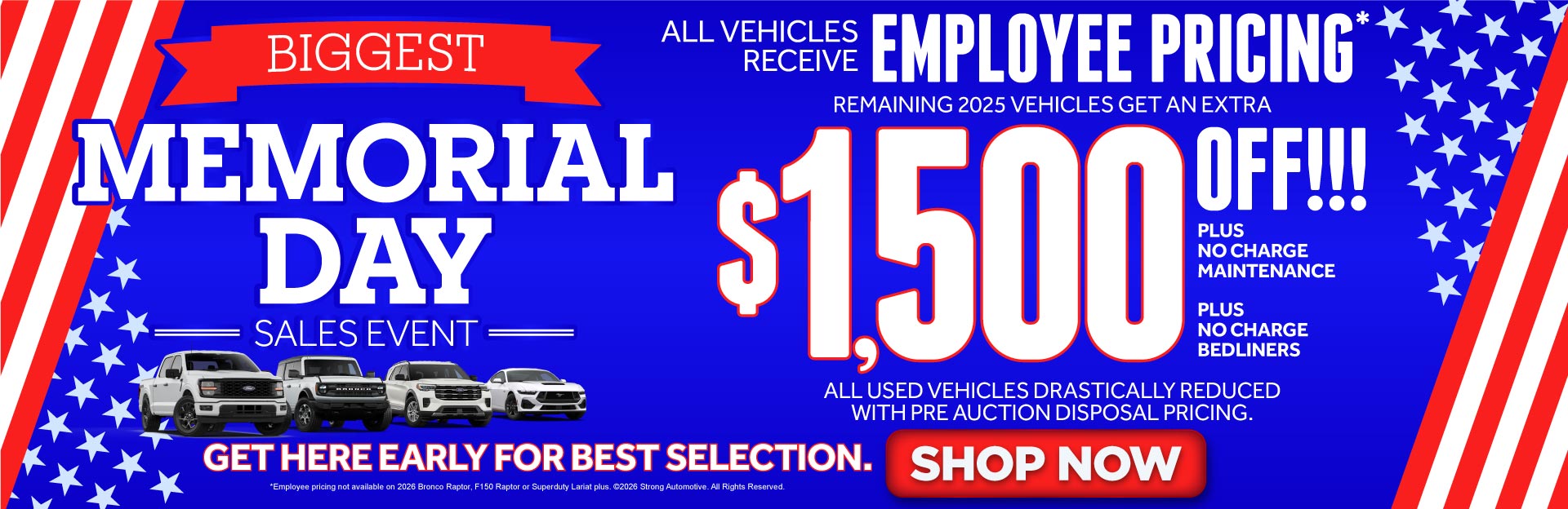 memorial day sales event