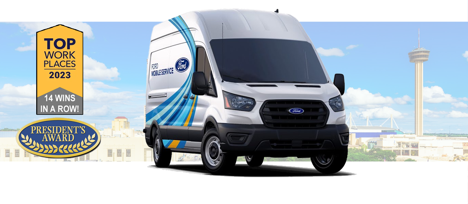 Red Mobile Ford Service Van